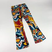 Miss Sixty Y2K Psychedelic Low Rise Flare Jeans (S)