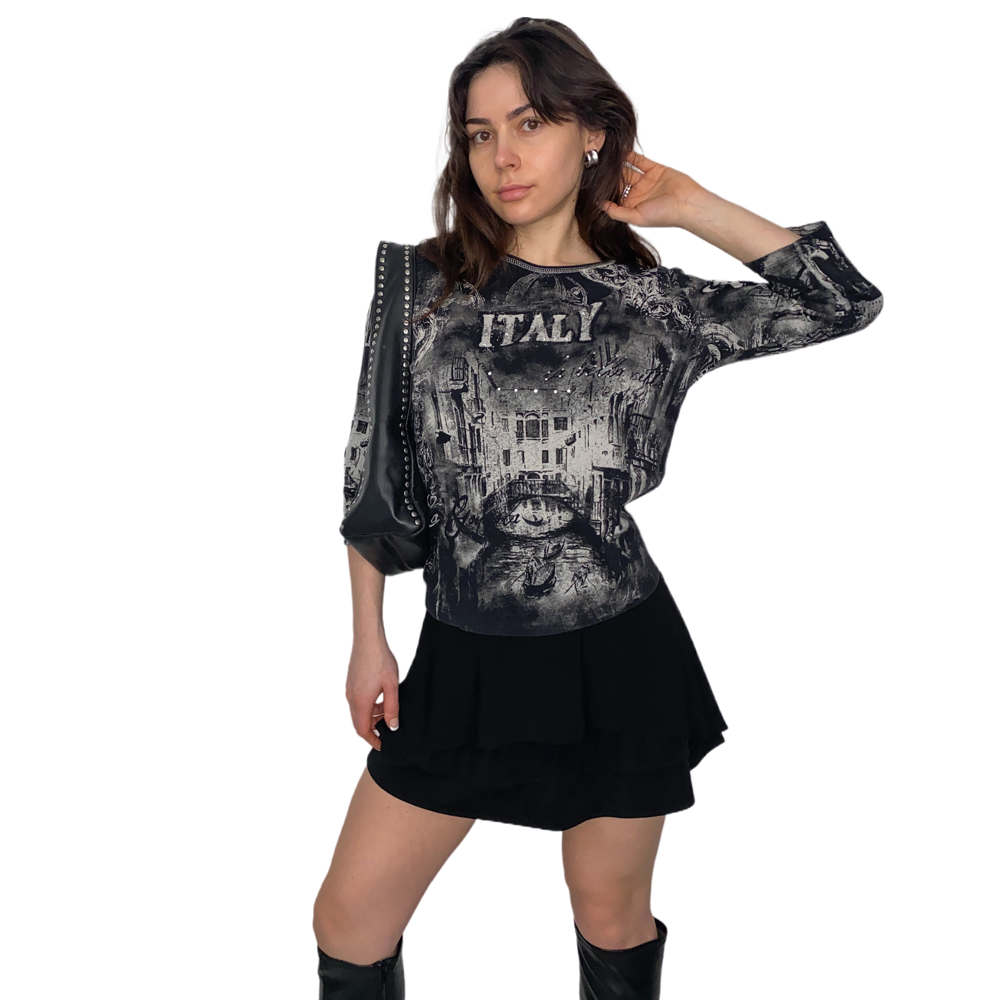 Y2K Italy Bling Tee (M)