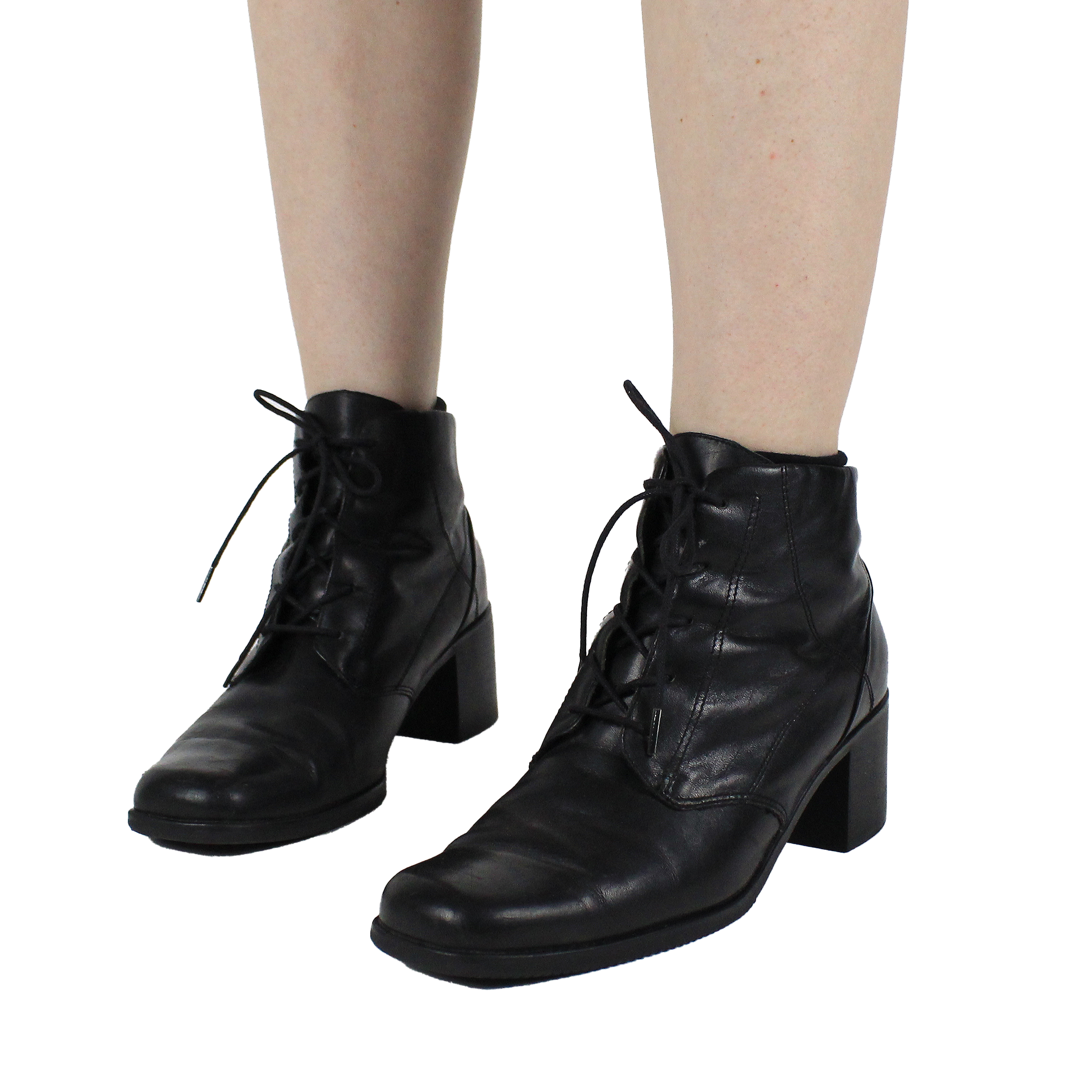 Vintage Leather Combat Boots (US 9)