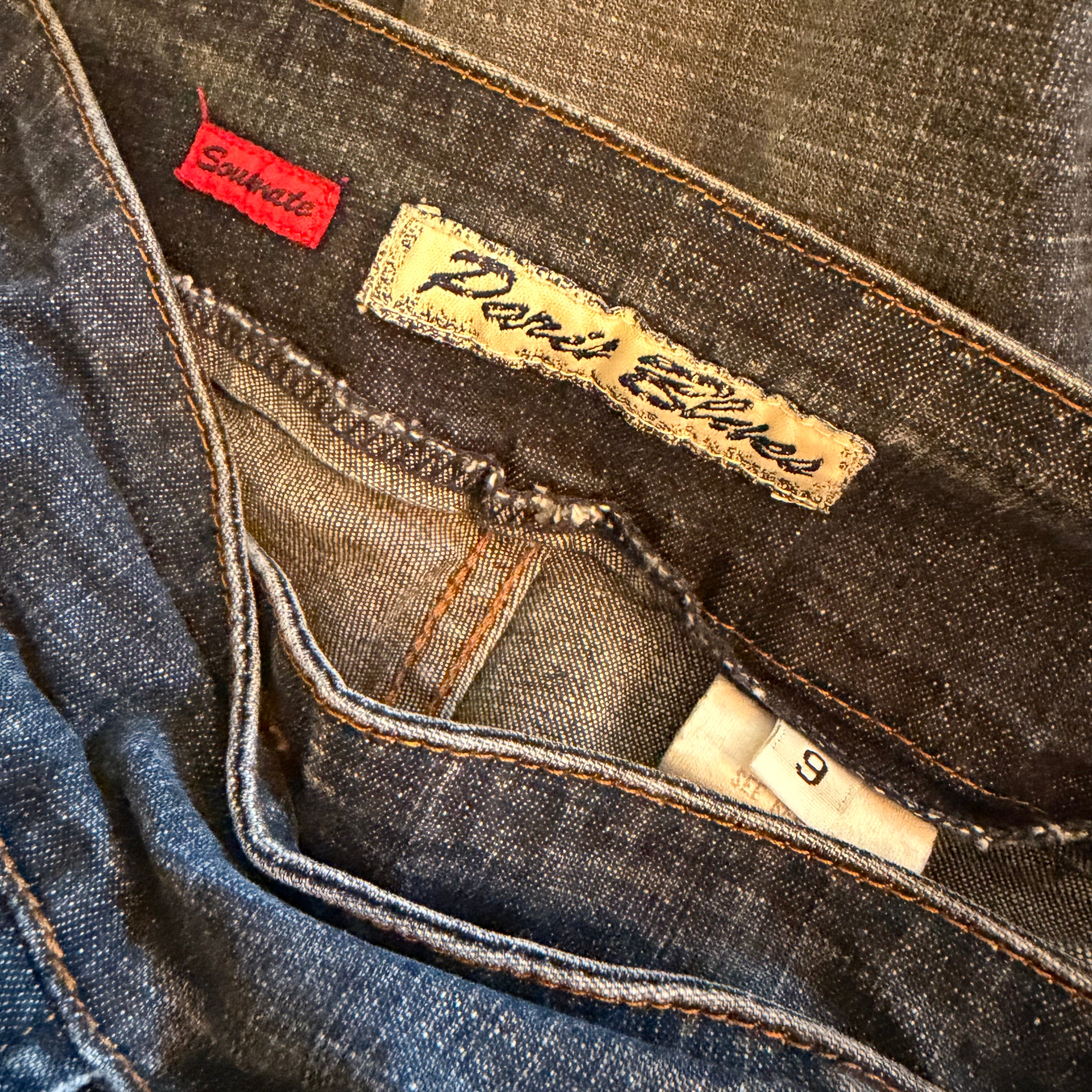 Vintage Fringe Belt Jeans (M)