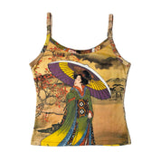 Rare Vintage P&N Geisha Graphic Tank (S)