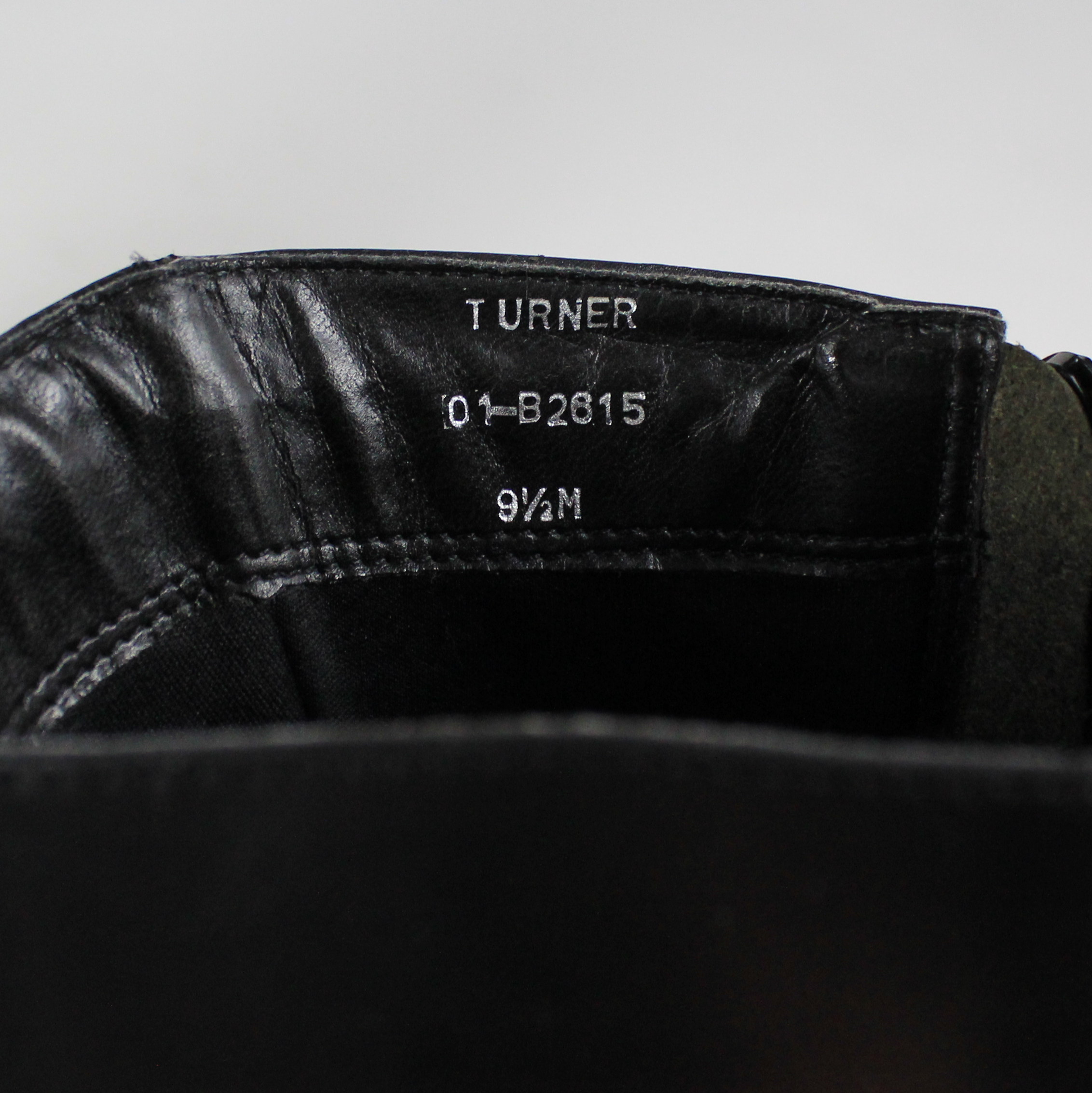 90s Black Leather Boots (US 9.5)