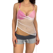 ANGEL SPORT Netted Jersey Dream Top (M)