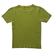 Vintage Lime Knit Tee (S)