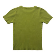 Vintage Lime Knit Tee (S)