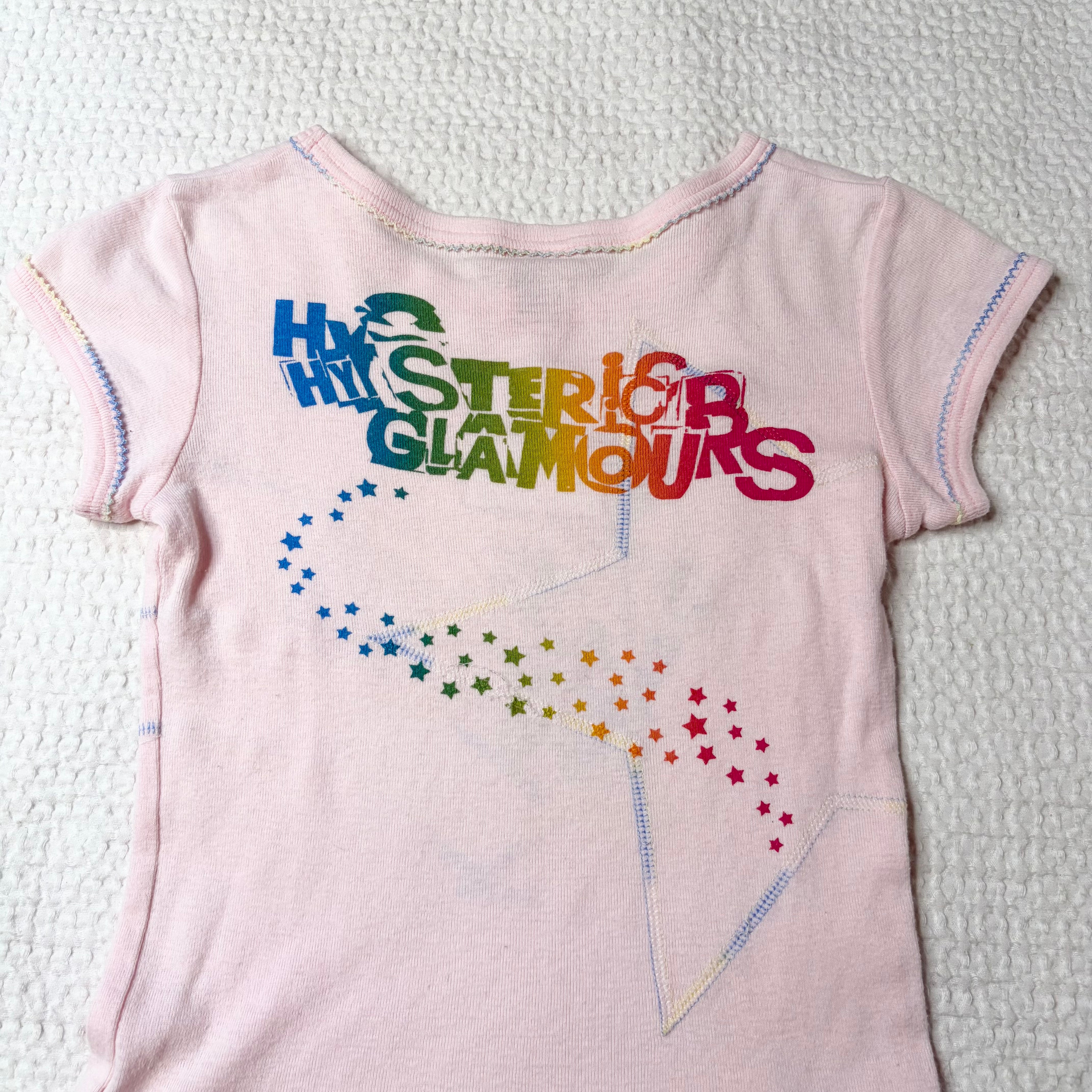 Hysteric Glamour Rainbow Stitch Baby Tee (XS)