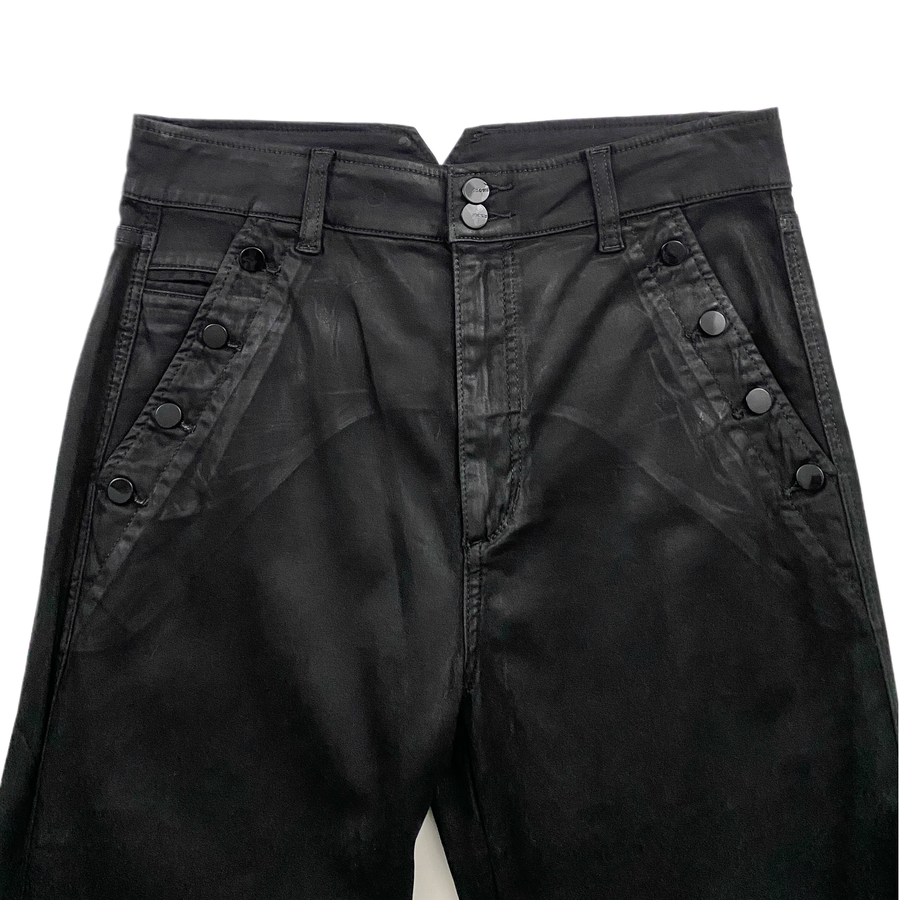 Faux Leather Hi-Rise Flares (M)