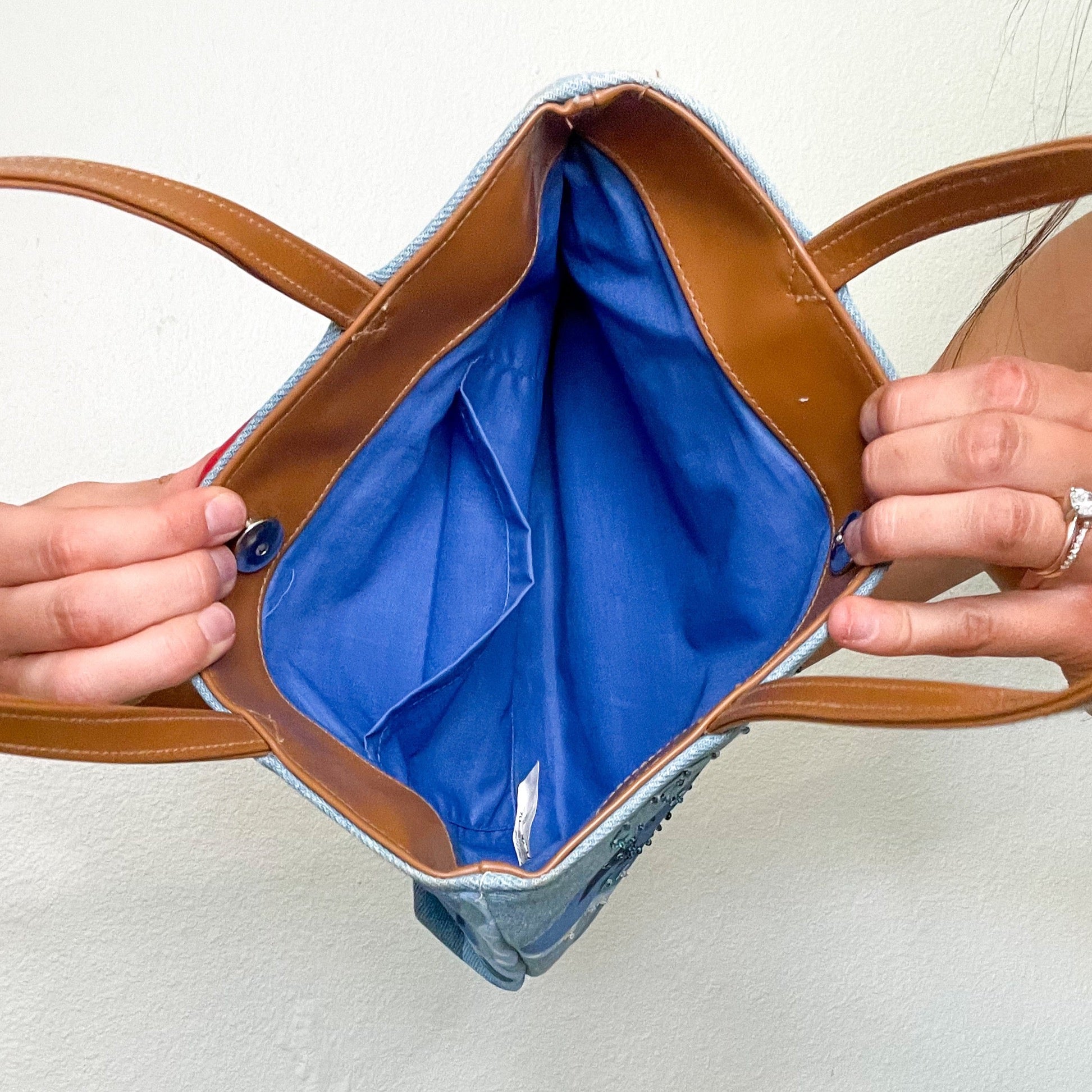 Denim 2000s Butterfly Shoulder Bag