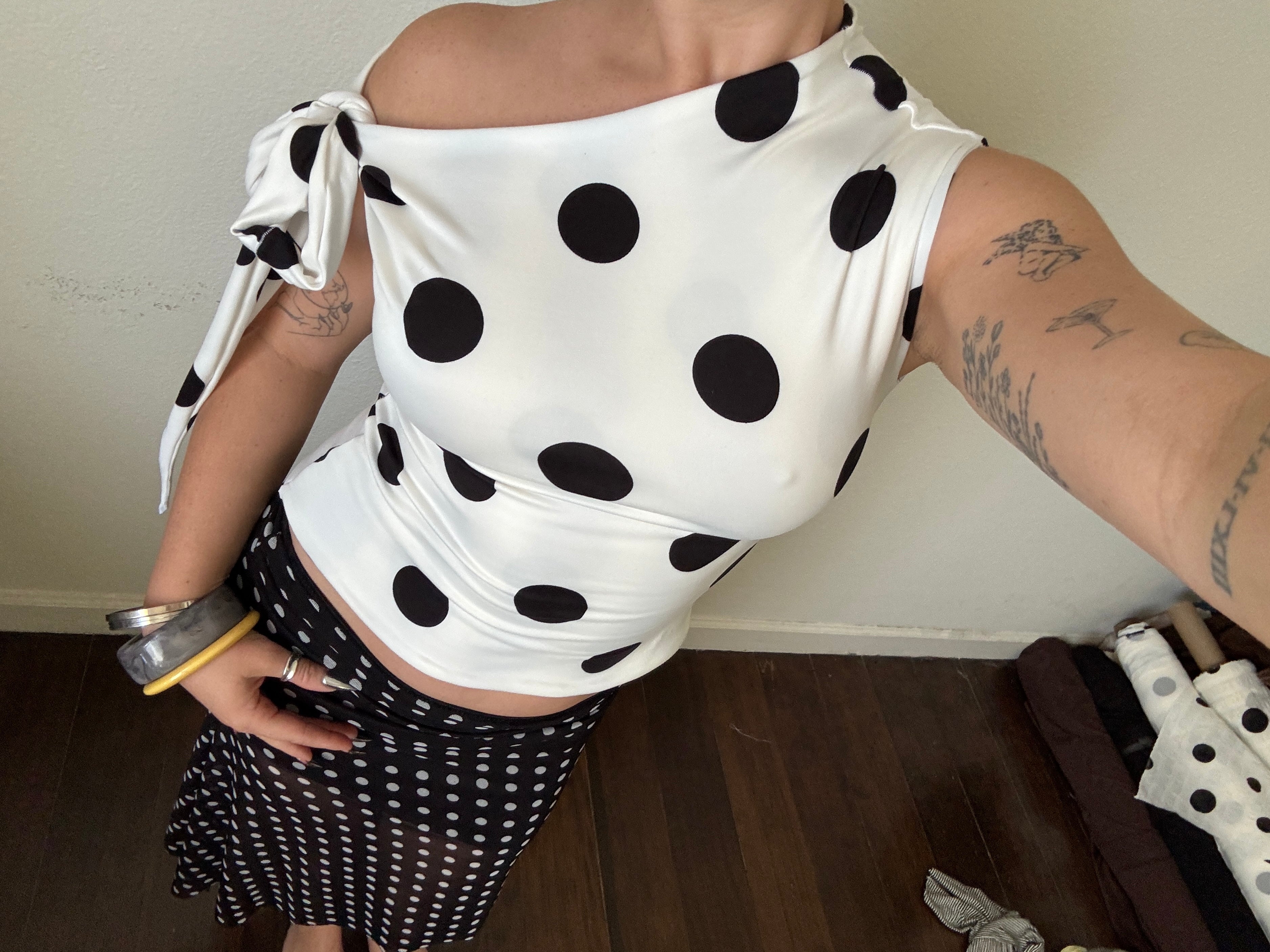 Polka Dot Tie Tank (XS-XL)
