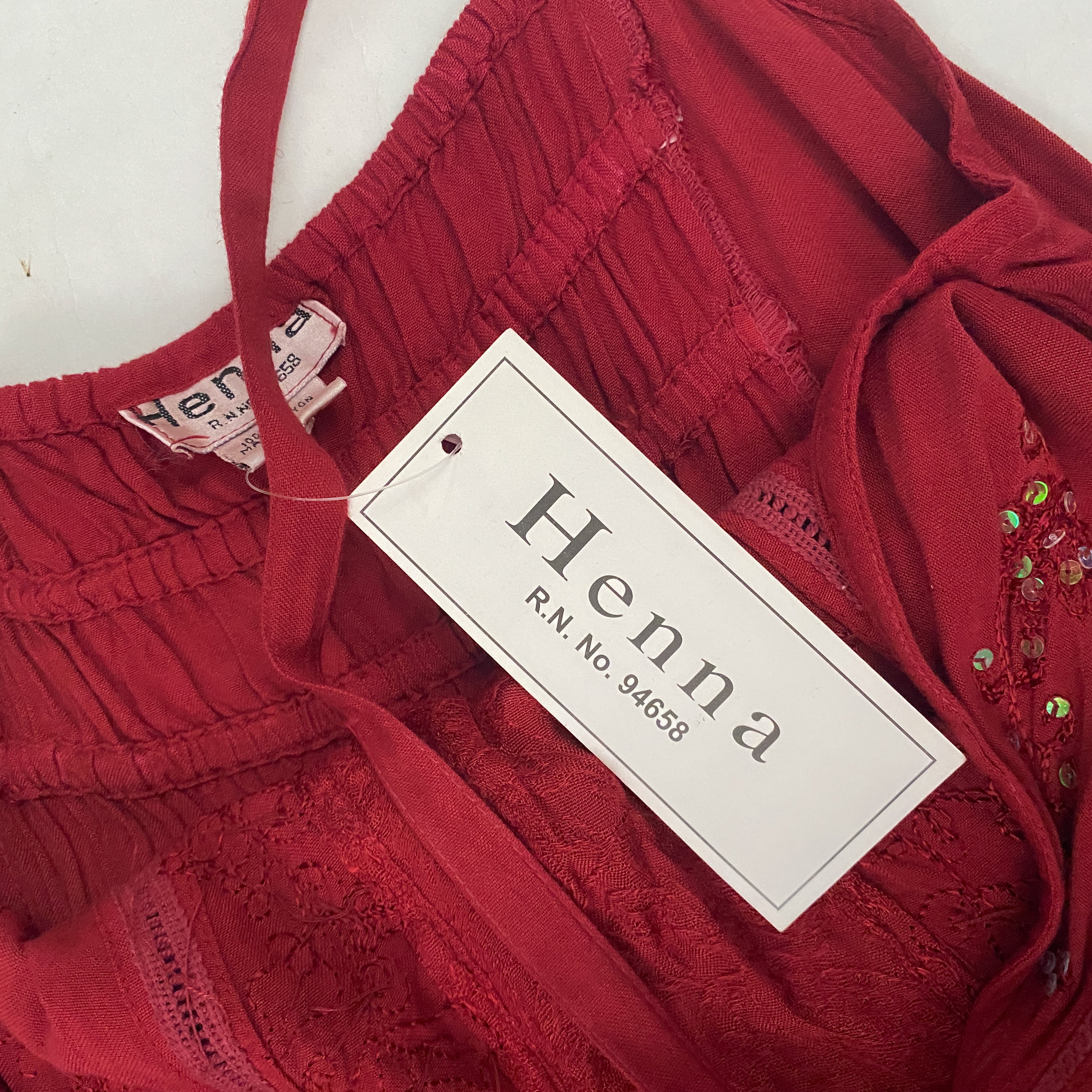 Crimson Embellished Fairy Dress (M/L)