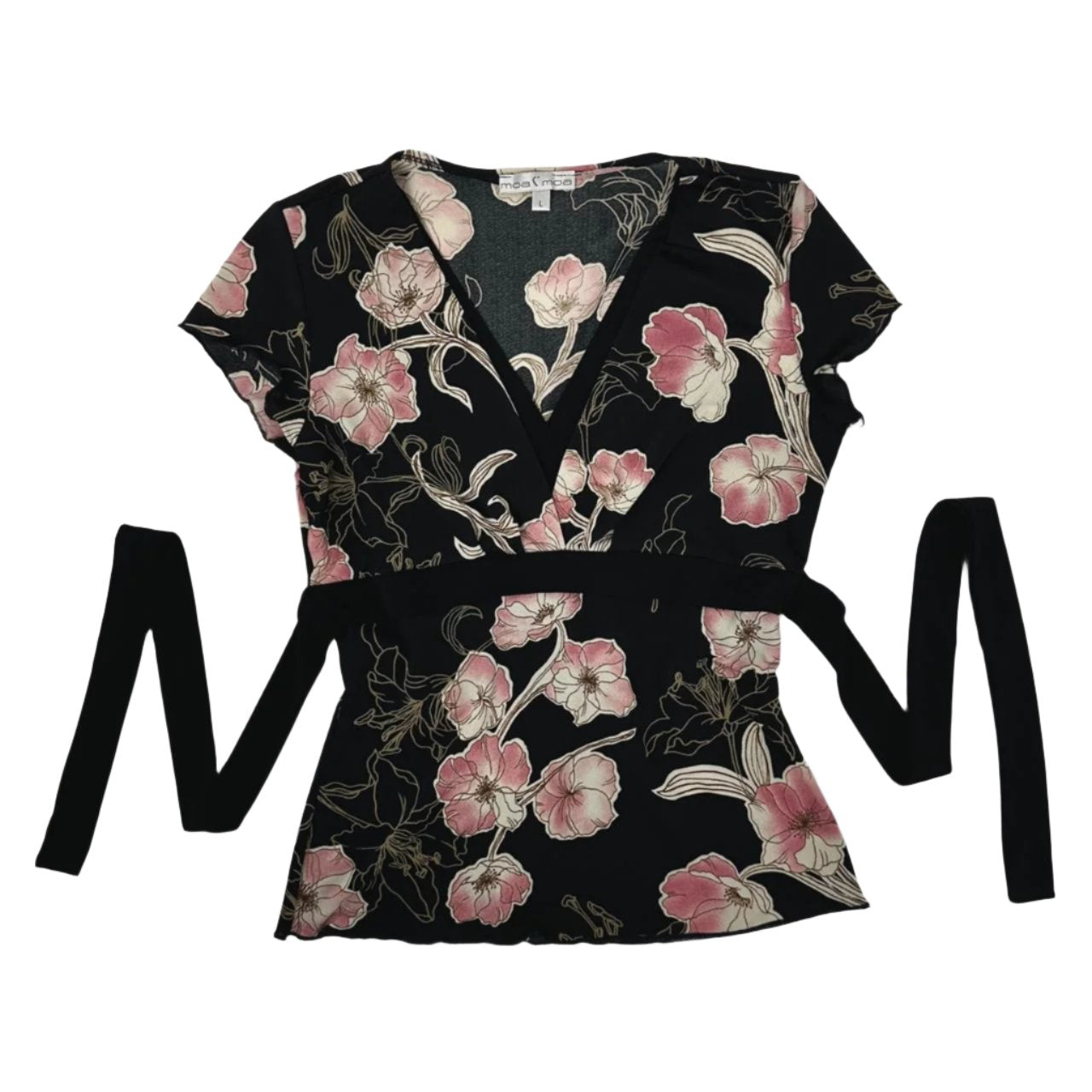 Y2K Floral Mesh Top (S)