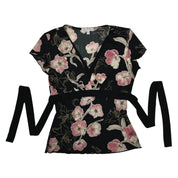 Y2K Floral Mesh Top (S)