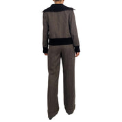 Chocolate Wool Pant Suit (M)