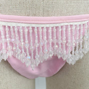 Vintage Pink Embellished Bikini Bottoms (L)