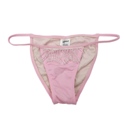 Vintage Pink Embellished Bikini Bottoms (L)