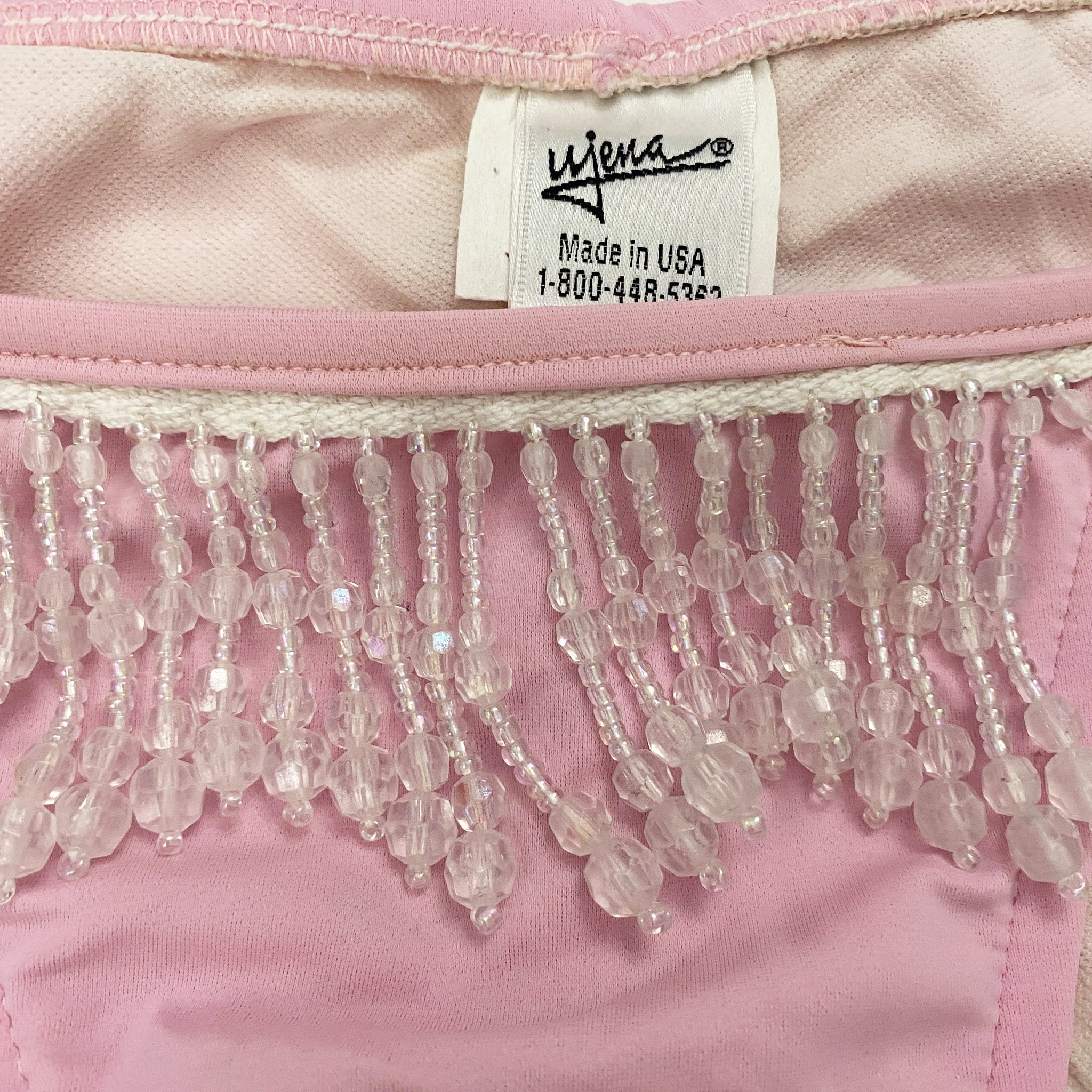 Vintage Pink Embellished Bikini Bottoms (L)