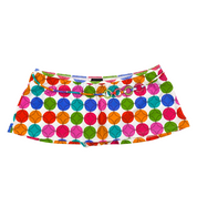 Mod Dot Print Micro Mini Skirt (L)