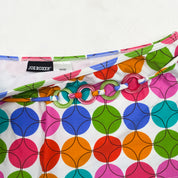 Mod Dot Print Micro Mini Skirt (L)