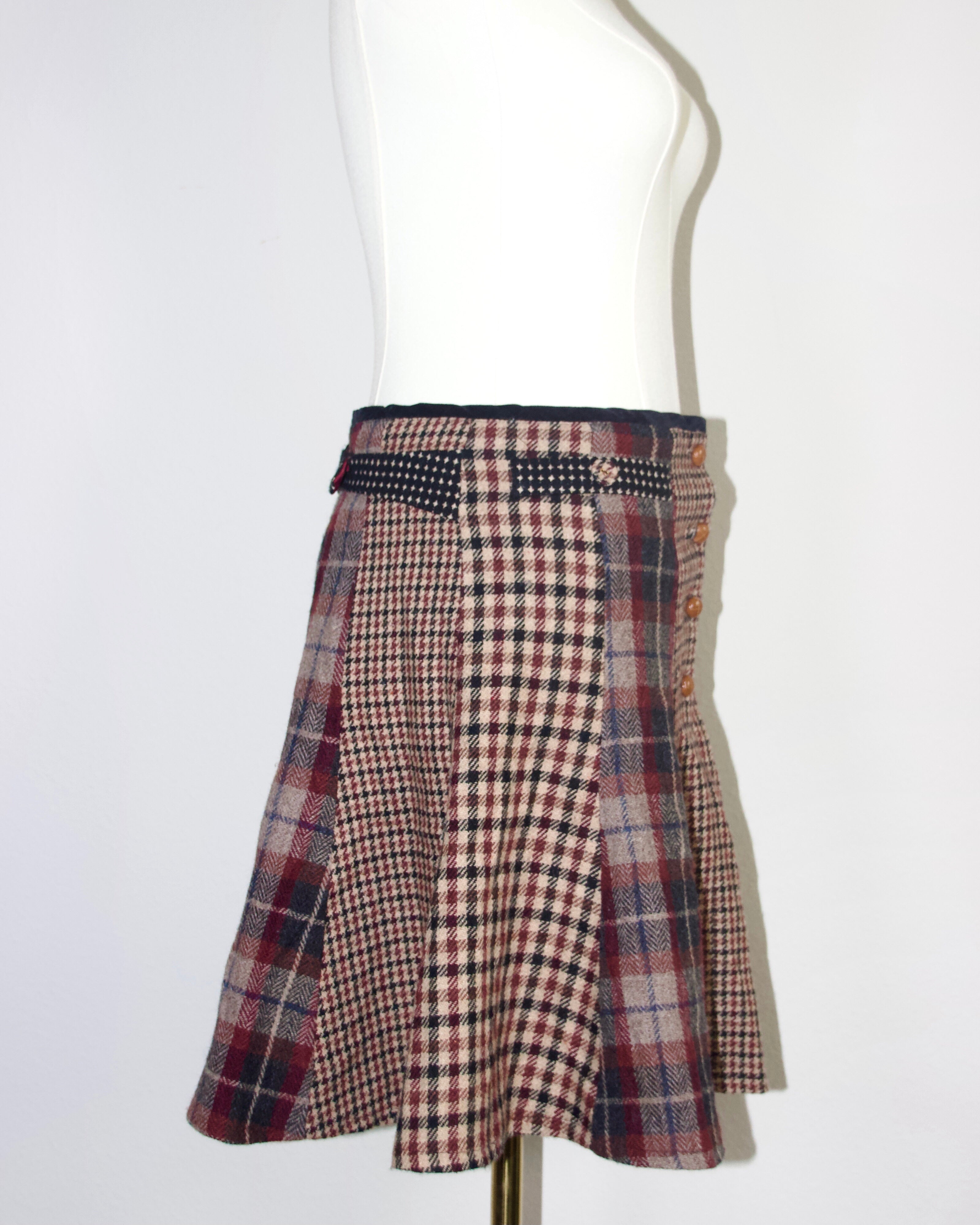 Japanese Two Sided Midi Skirt (S)