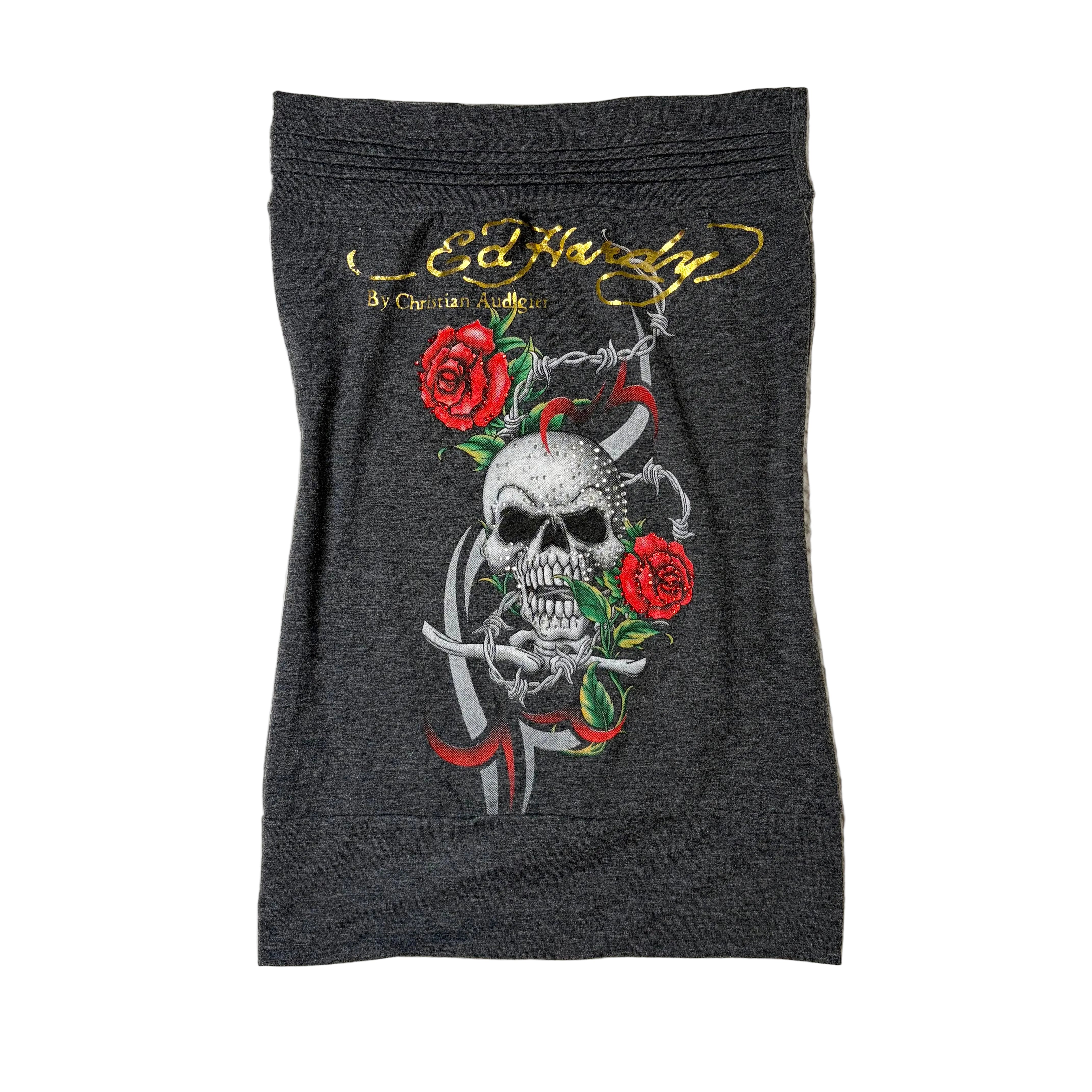 Ed Hardy Graphic Tube Top (S) – Holy Thrift