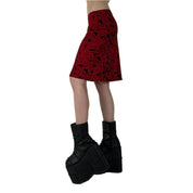 Y2K Rose Mini Skirt (L)