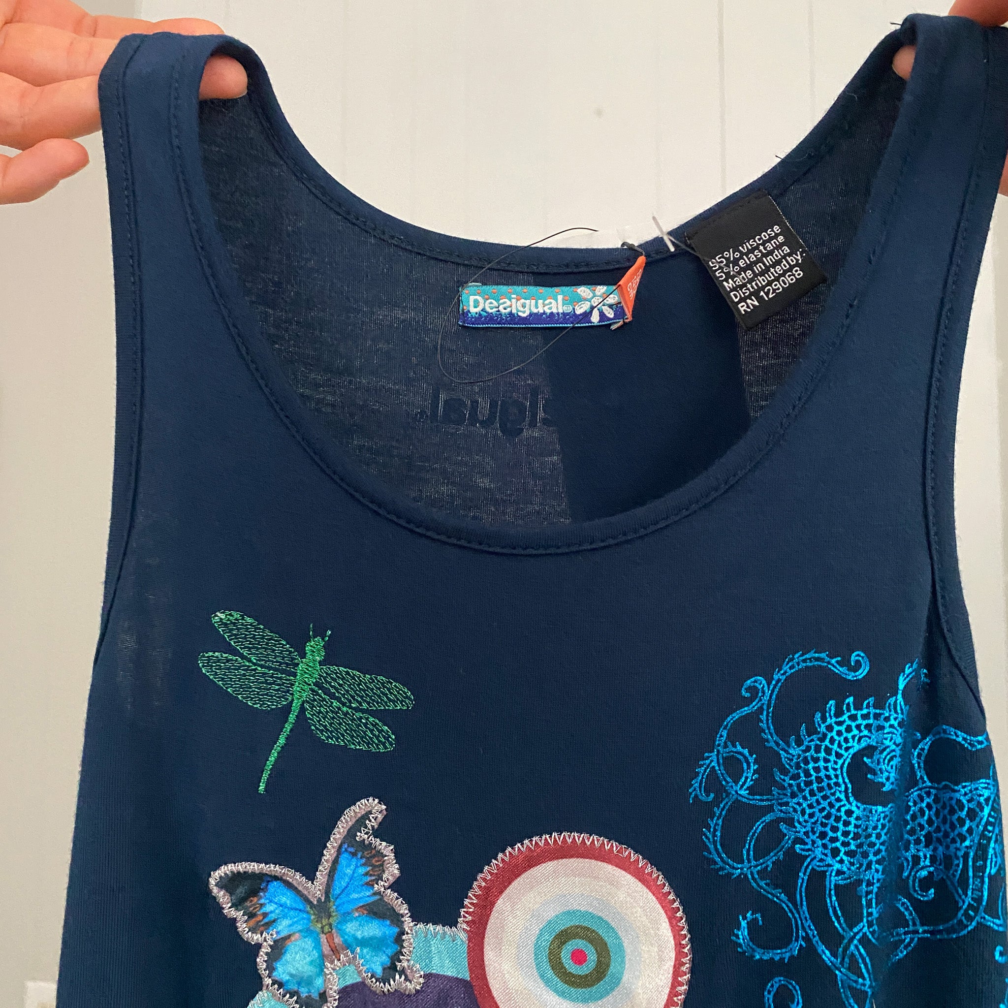 Desigual Butterfly Mini Dress + Belt (XS)