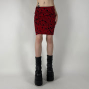 Y2K Rose Mini Skirt (L)