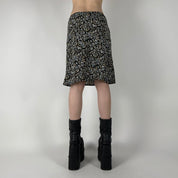 Y2K Floral Print Skirt (S)