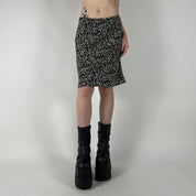 Y2K Floral Print Skirt (S)