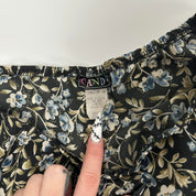 Y2K Floral Print Skirt (S)