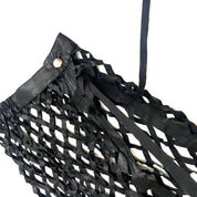 Caged Leather Skirt Overlay (XS)