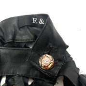 Caged Leather Skirt Overlay (XS)