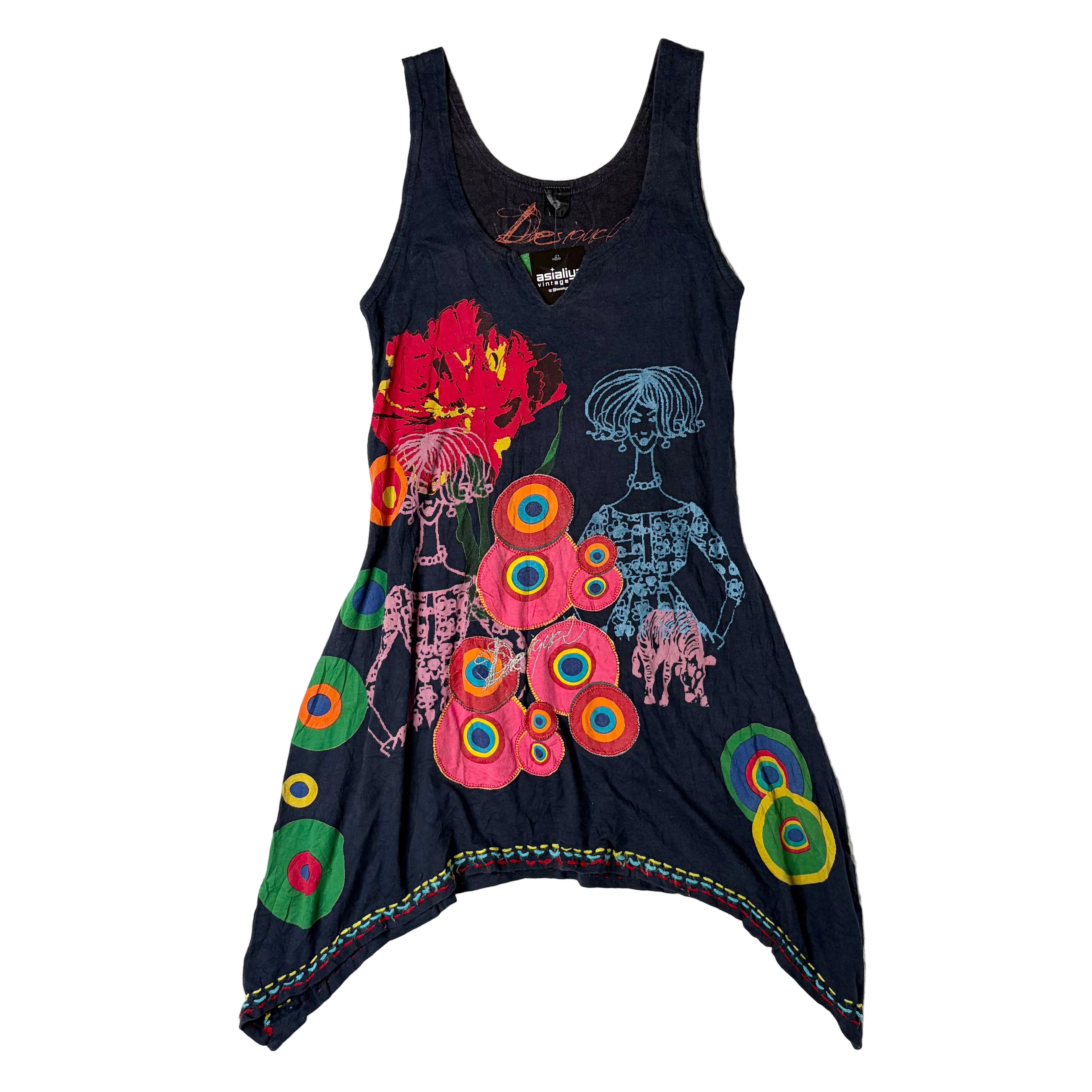 Desigual Embroidered Graphic dress (S)