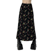 90s Floral Maxi Skirt (M)