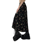 90s Floral Maxi Skirt (M)