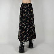 90s Floral Maxi Skirt (M)