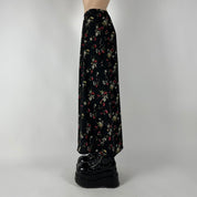 90s Floral Maxi Skirt (M)