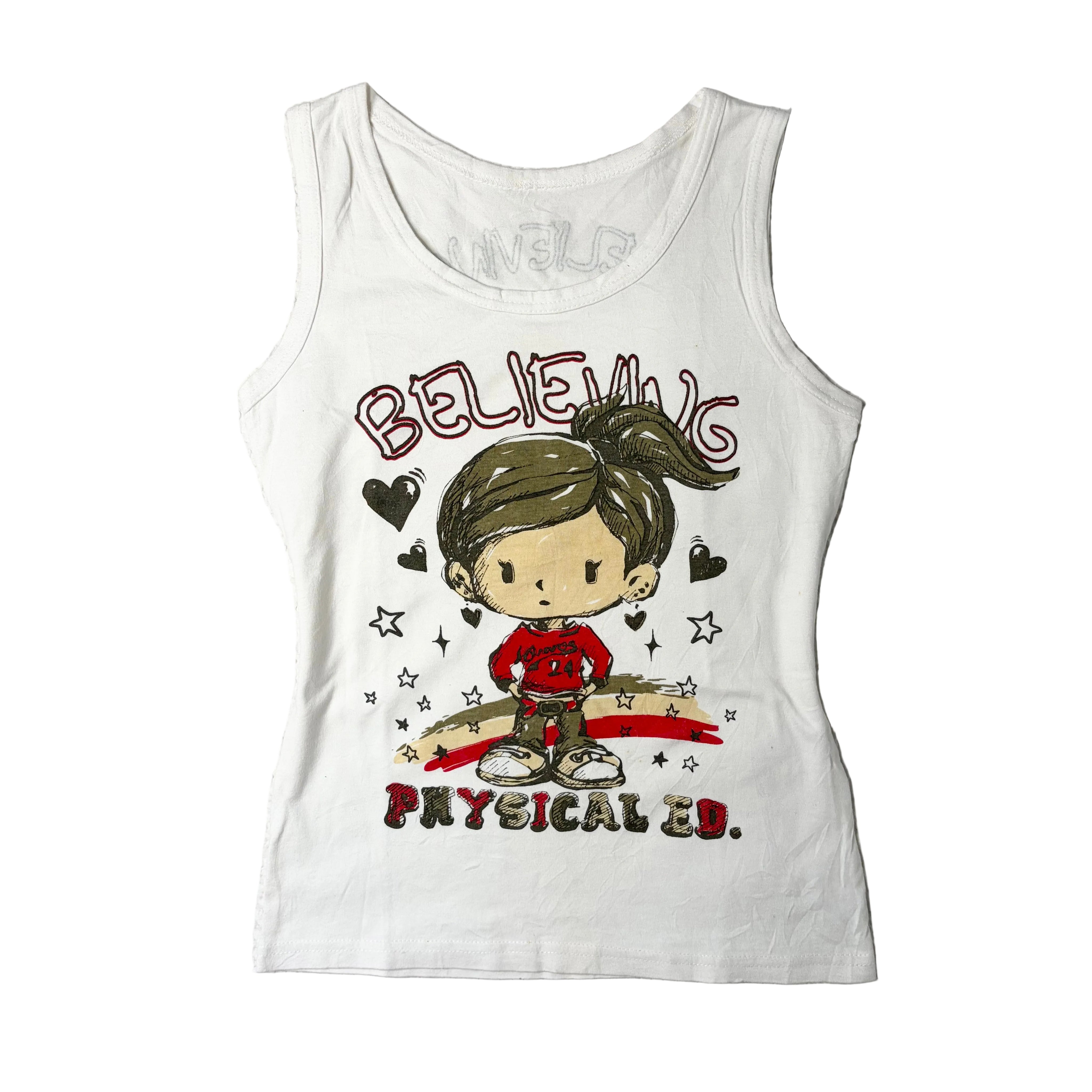 J-Fashion Cartoon Graphic Tank (S)