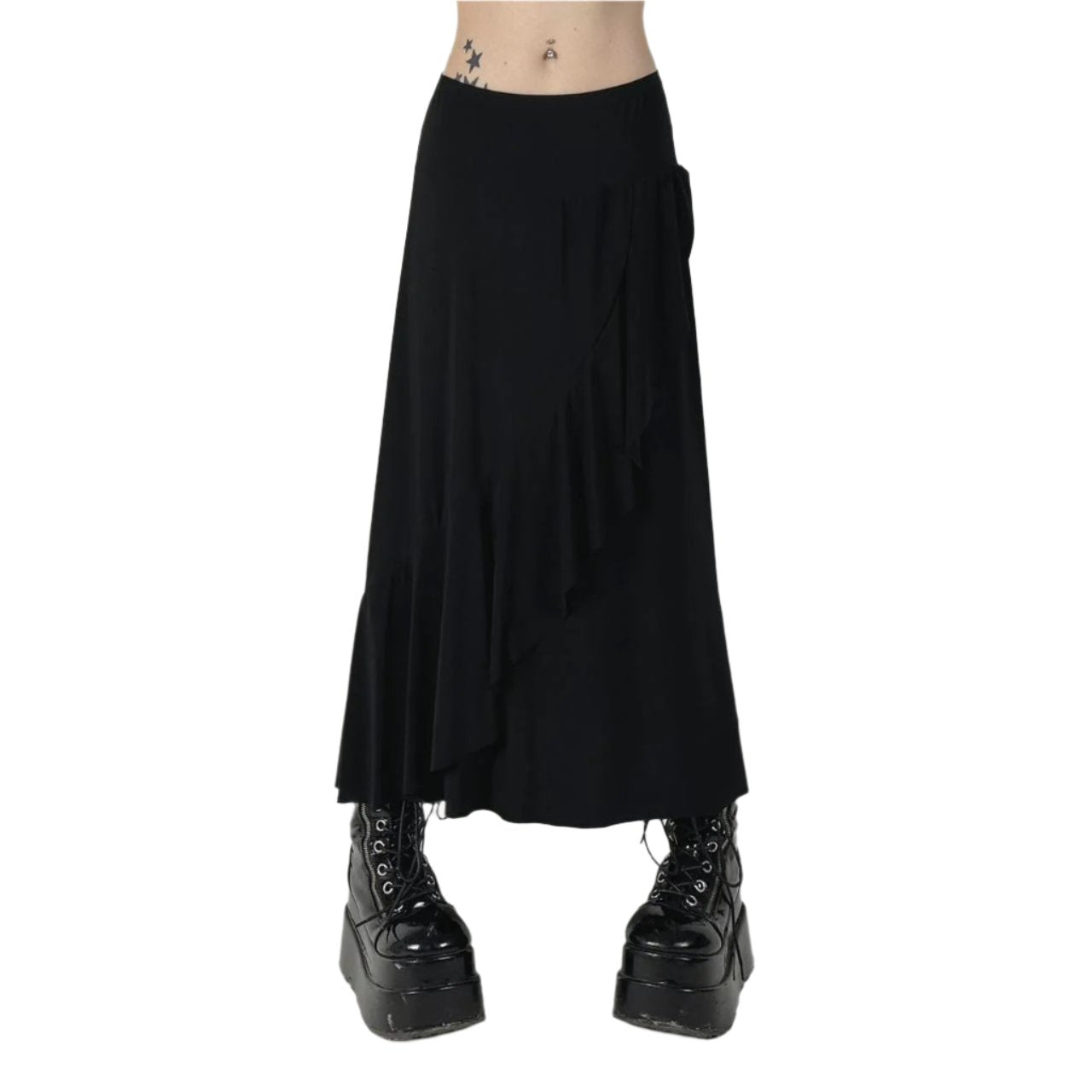 Y2K Black Maxi Skirt (M)