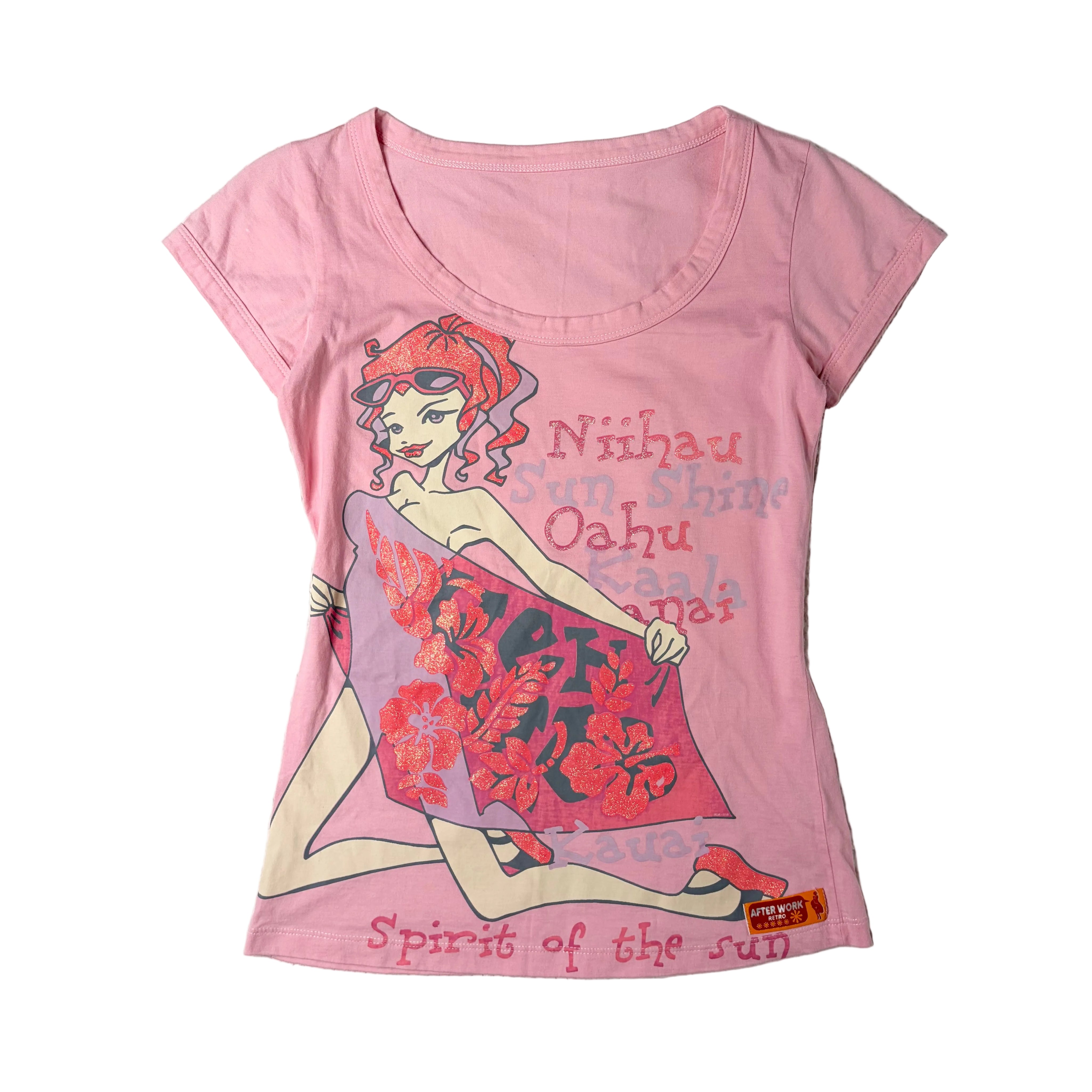 Hawaiian Style Graphic Tee (S)