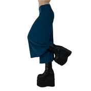 00s Blue Gaucho Pants (M)