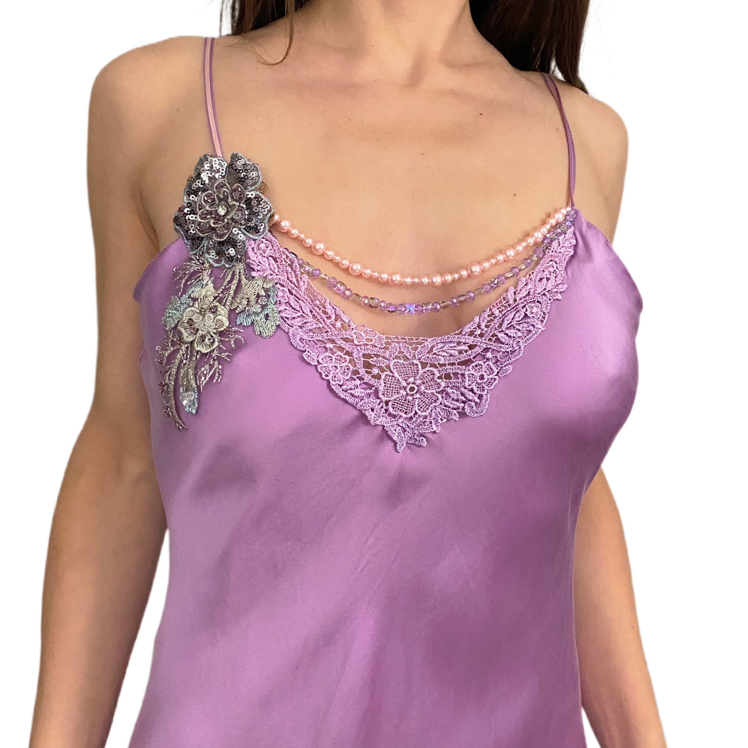 Bloomspell Silk Mini Dress (S/M)
