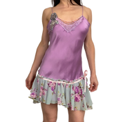 Bloomspell Silk Mini Dress (S/M)