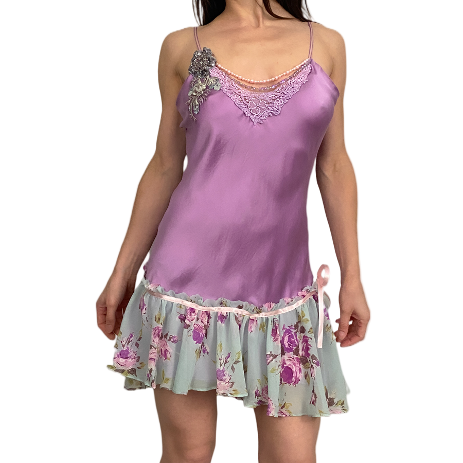 Energy Angel Bloomspell Silk Mini Dress (S/M)
