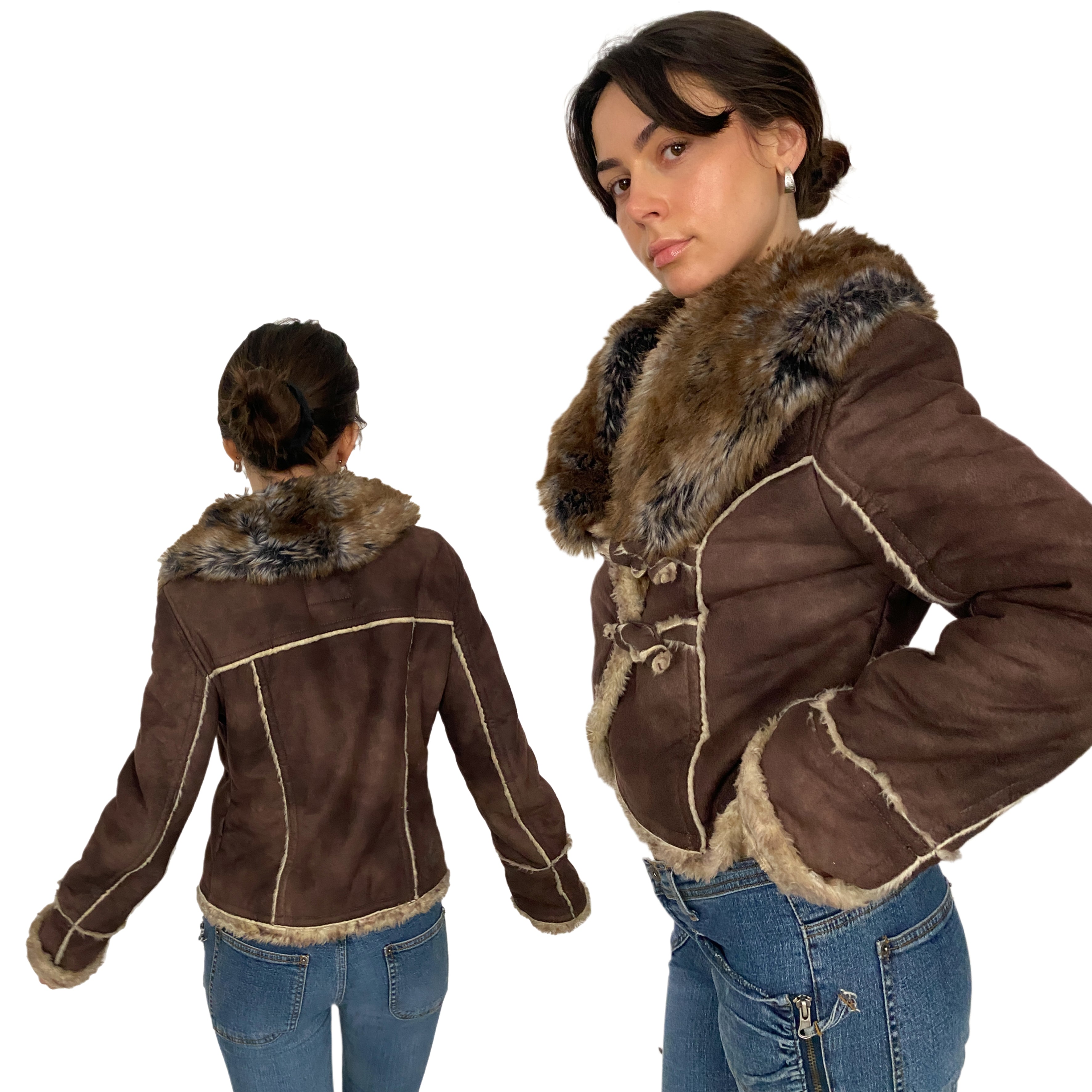 Miss Sixty Faux Fur Jacket (L)