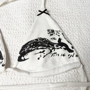 Handmade Deer Print Bikini Set (S-M)