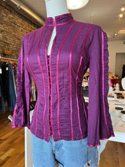 Vintage Keyhole Purple Top