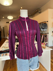 Vintage Keyhole Purple Top