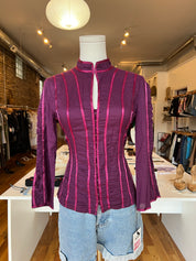Vintage Keyhole Purple Top