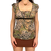 2000s Anxiety Mesh Top (XS)